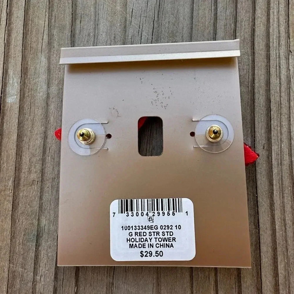 CHRISTMAS STAR GOLD EARRINGS - Picture 7 of 9